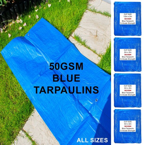 50gsm blue tarpaulin - 50gsm,